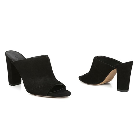 Vince Shoes - Vince Heath Cross Strap Sandal Black Size: 9